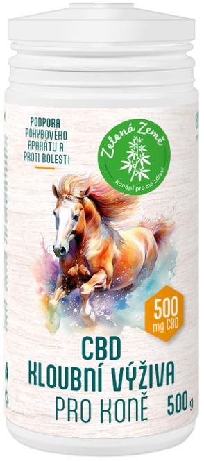 Zelená Země Kĺbová výživa pre kone s CBD 500 g