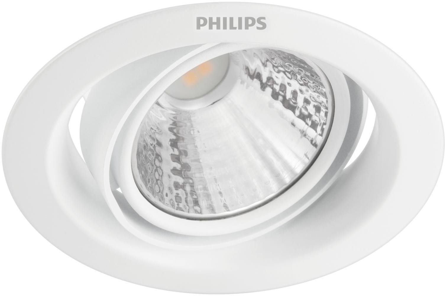 Philips Pomeron podhľadové LED svietidlo 1× 3 W, 200 lm, 2700 K, 9 cm, krokové stmievanie, biele
