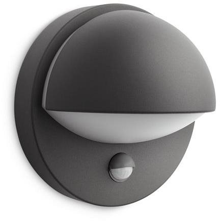 Philips June nástenná lampa s čidlom antracit