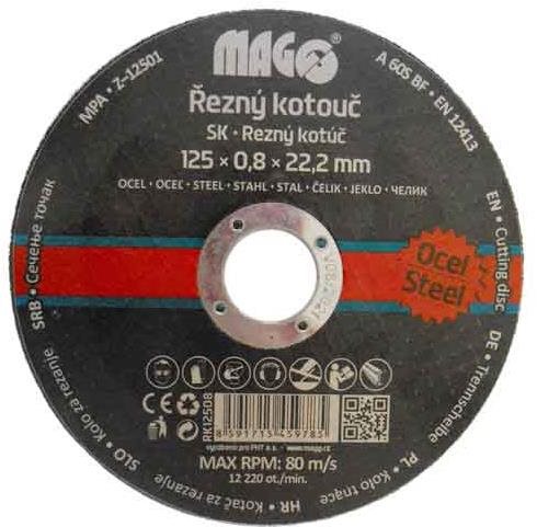 MAGG Rezný kotúč na kov 125 × 0,8 × 22,2 mm