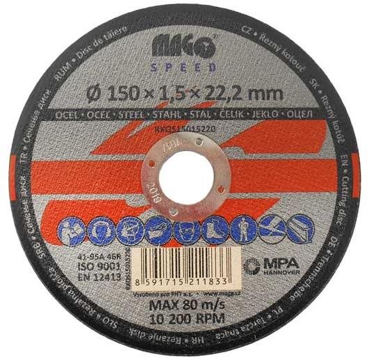 MAGG SPEED Rezný kotúč na kov 150 × 1,5 × 22 mm