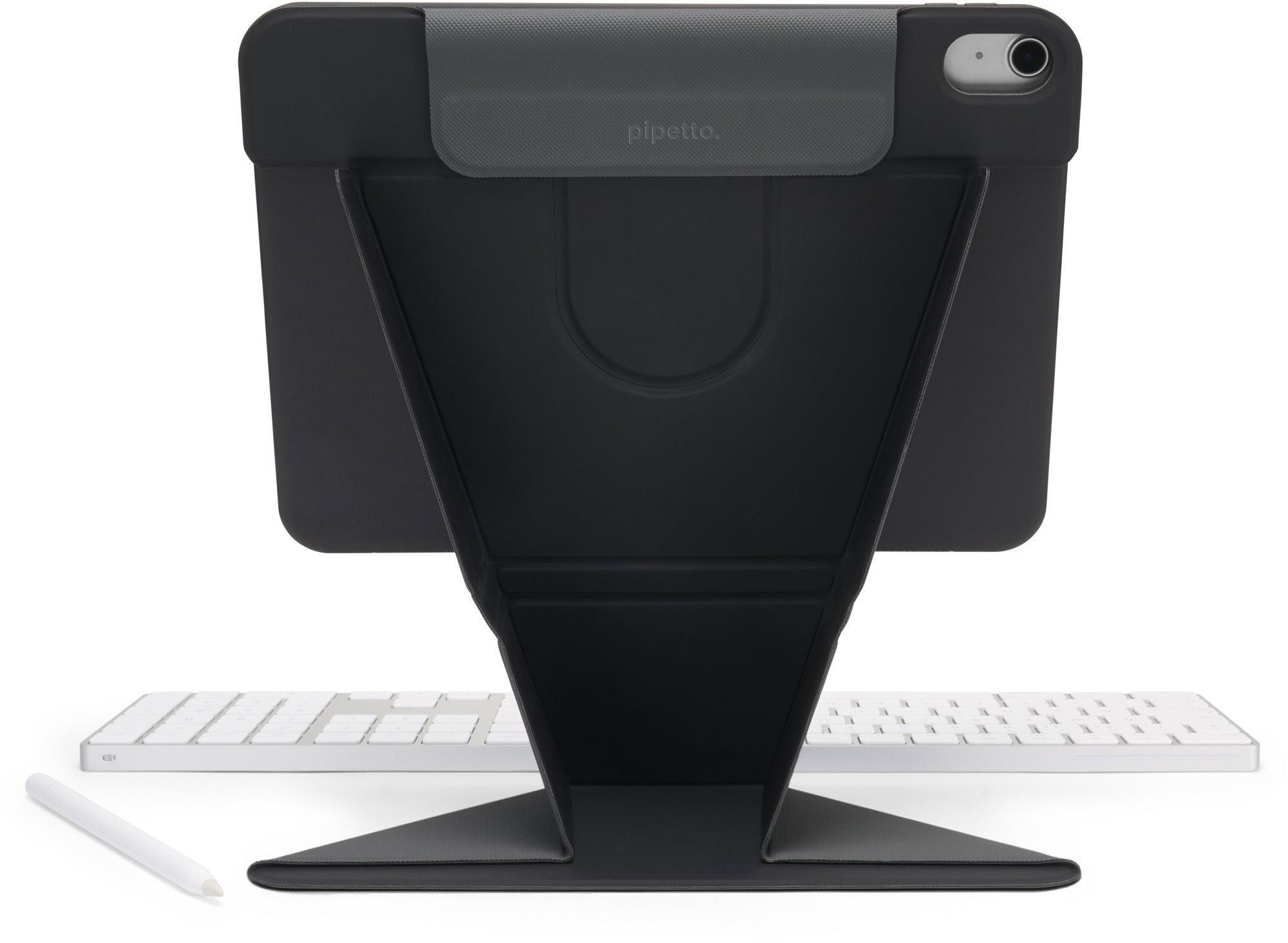 Pipetto Origami No6 Stand Case Black iPad Air 11" M2 2024/M3 2025 / iPad Air 10.9" (2022/2020)