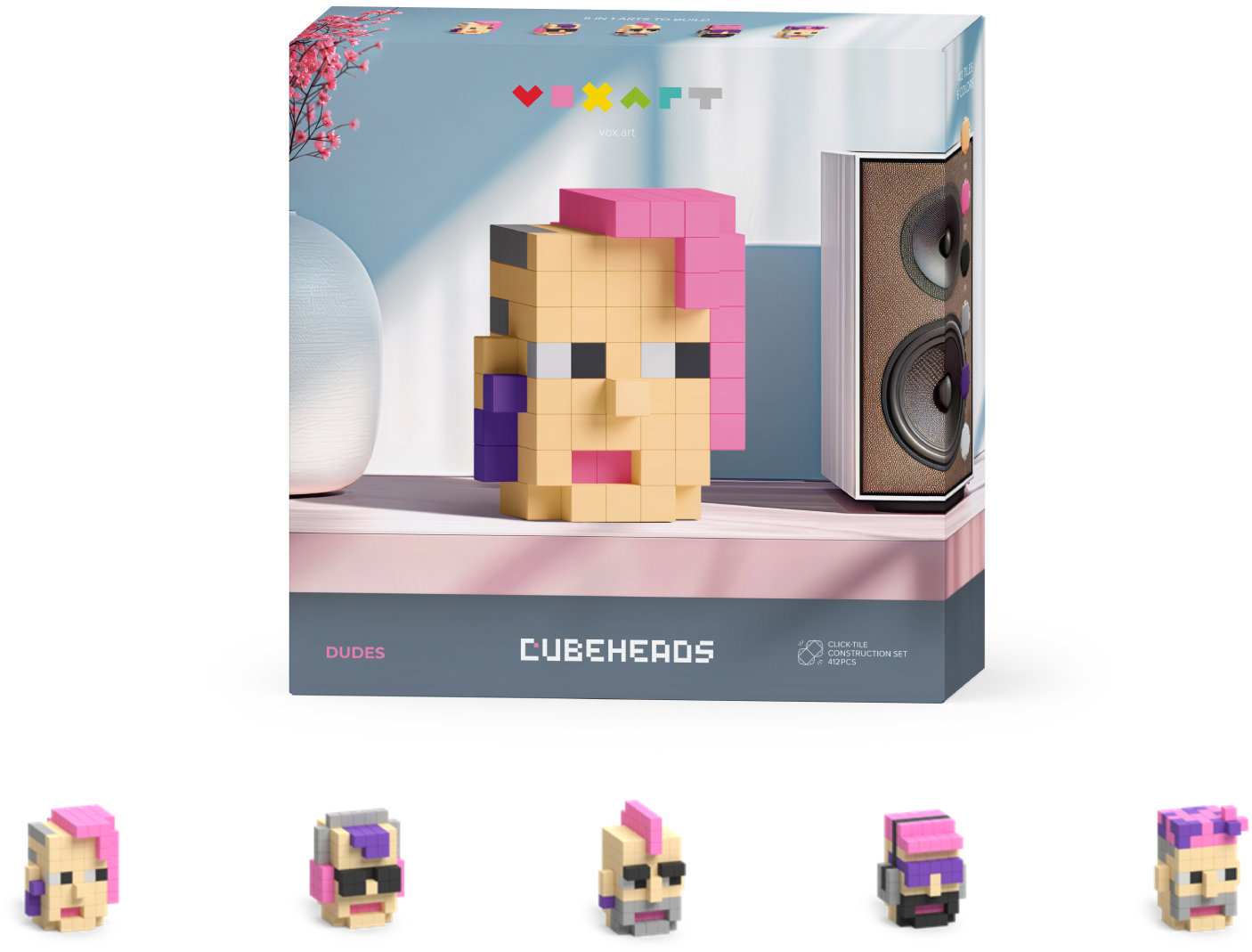 Pixio Voxart – Cubeheads – Dudes, Smart Pixel