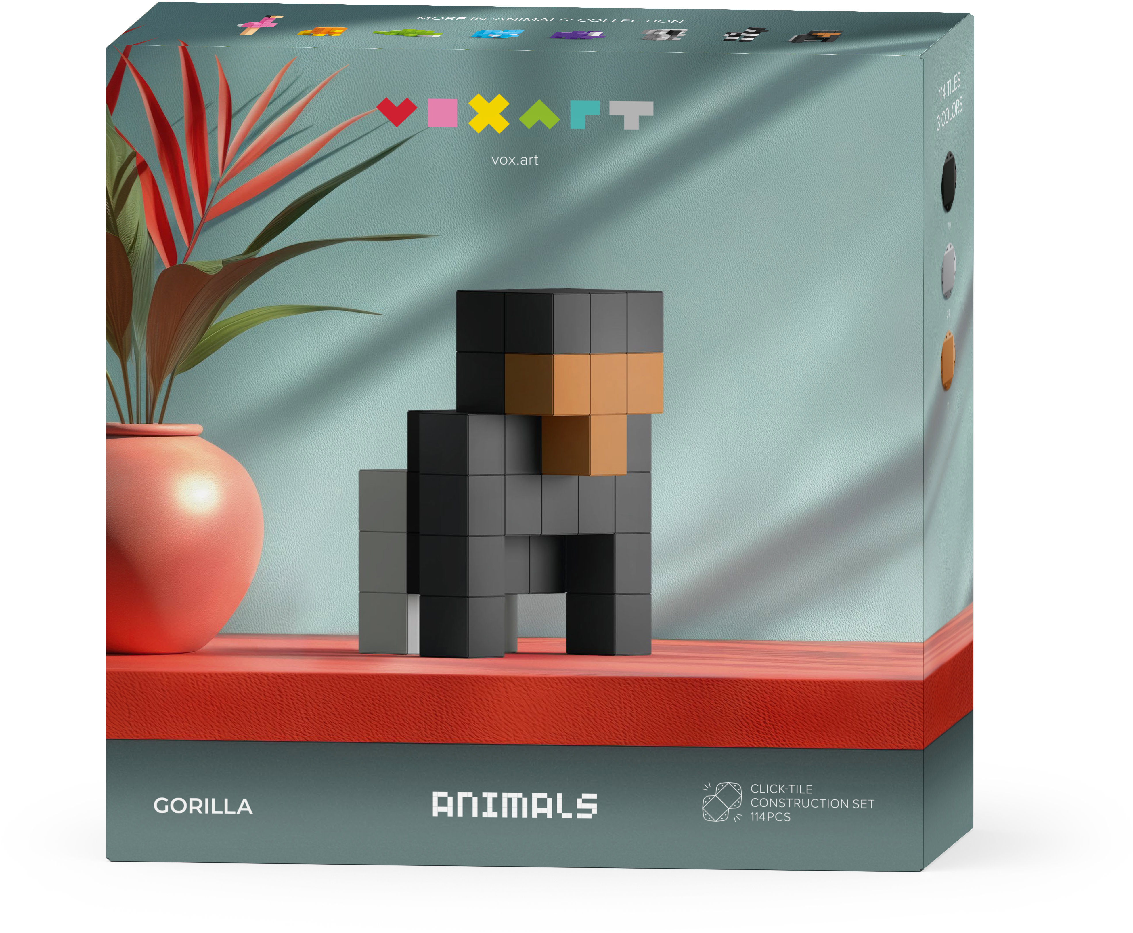 Pixio Voxart – Animals – Gorilla, Smart Pixel