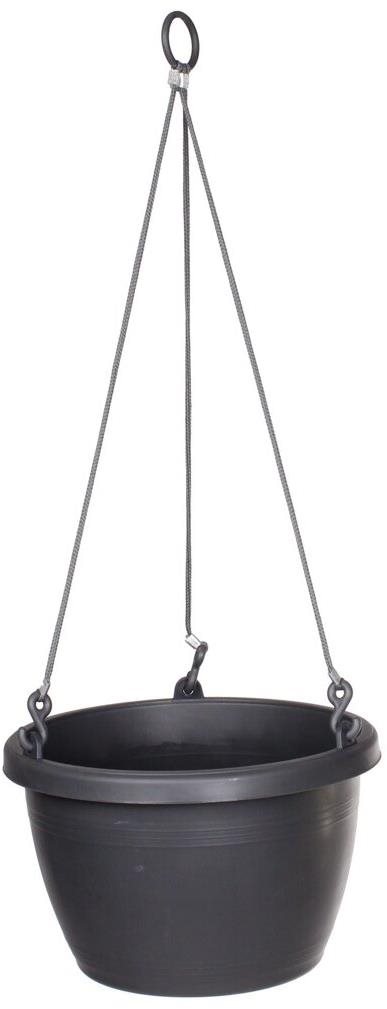 PLASTKON Kvetináč závesný MARINA multipack 4 ks, 30 cm, antracit