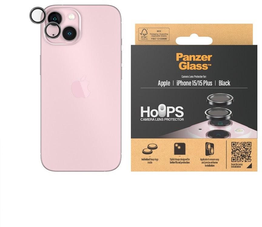 PanzerGlass Camera Protection Rings Apple iPhone 15 / Plus – Hoops Rings