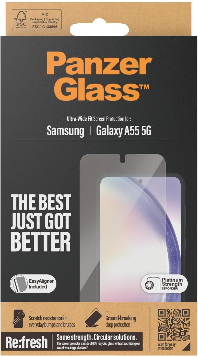 PanzerGlass Samsung Galaxy A55 5G s inštalačným rámikom