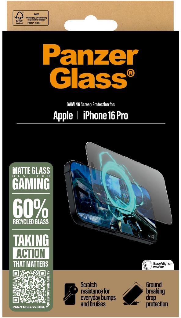 PanzerGlass Gaming Apple iPhone 16 Pro s inštalačným rámčekom