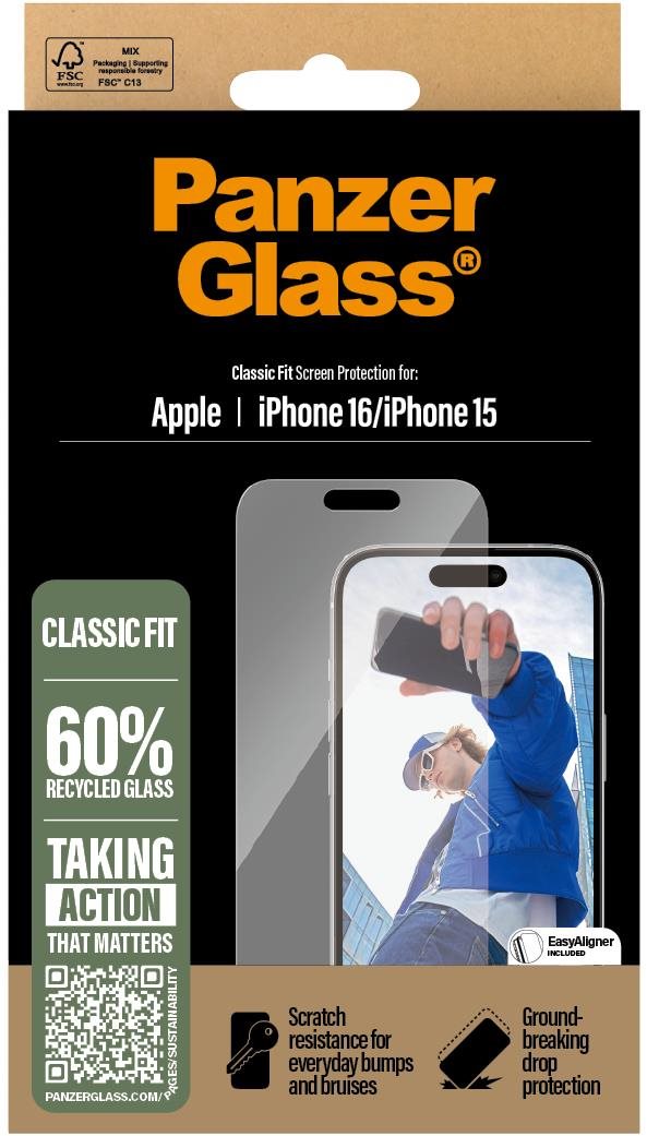 PanzerGlass Apple iPhone 16 Classic Fit
