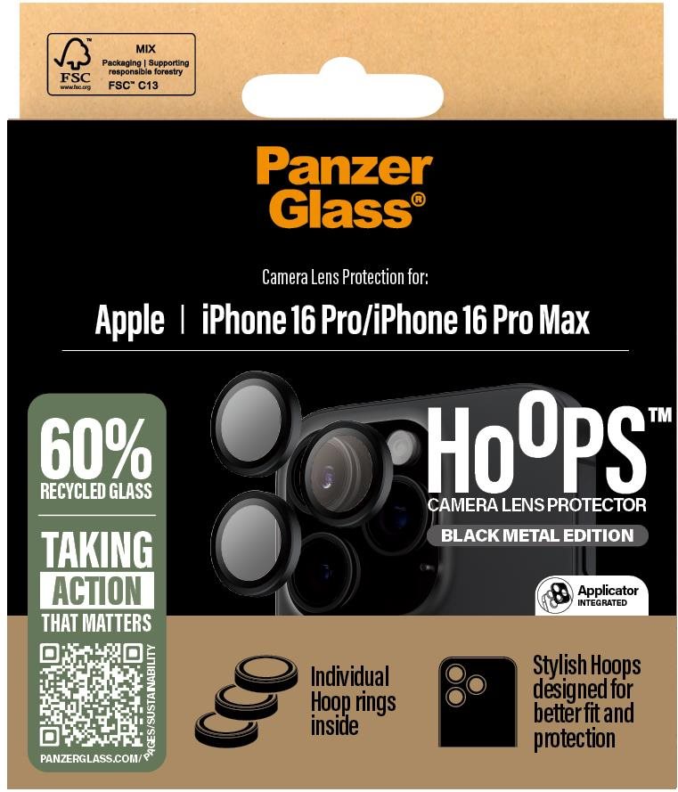 PanzerGlass HoOps Apple iPhone 16 Pro/15 Pro/16 Pro Max/15 Pro Max čierny hliník