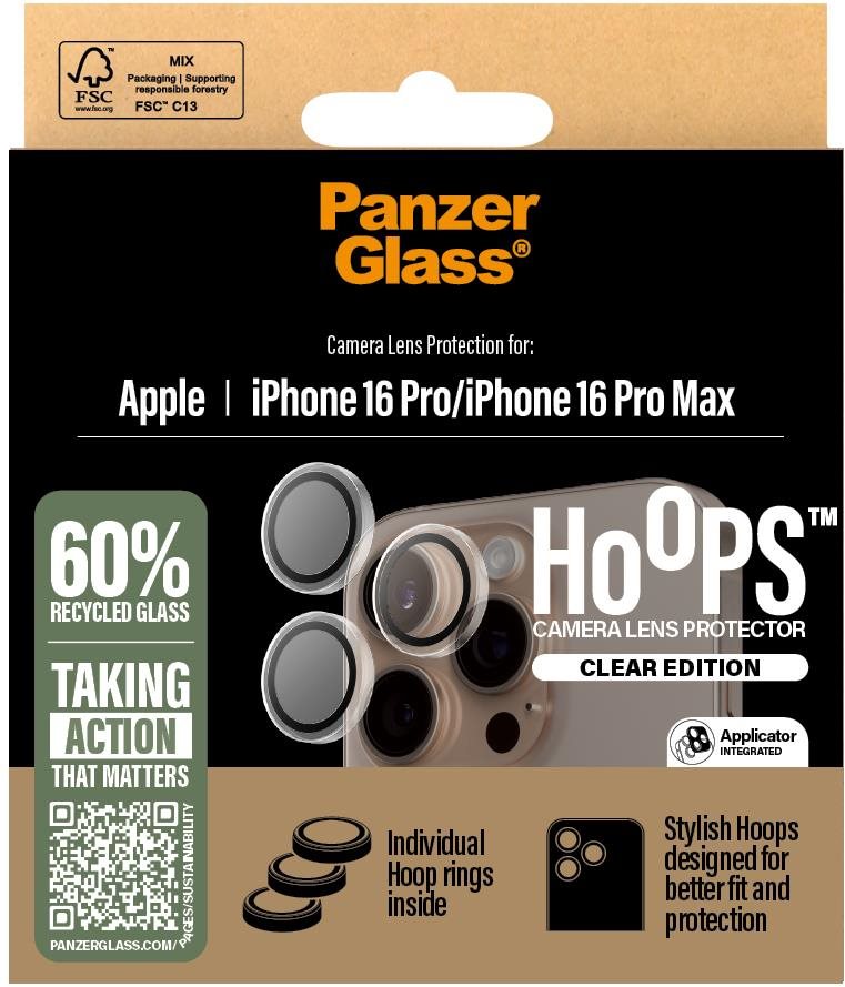 PanzerGlass HoOps Apple iPhone 16 Pro/15 Pro/16 Pro Max/15 Pro Max priehľadný