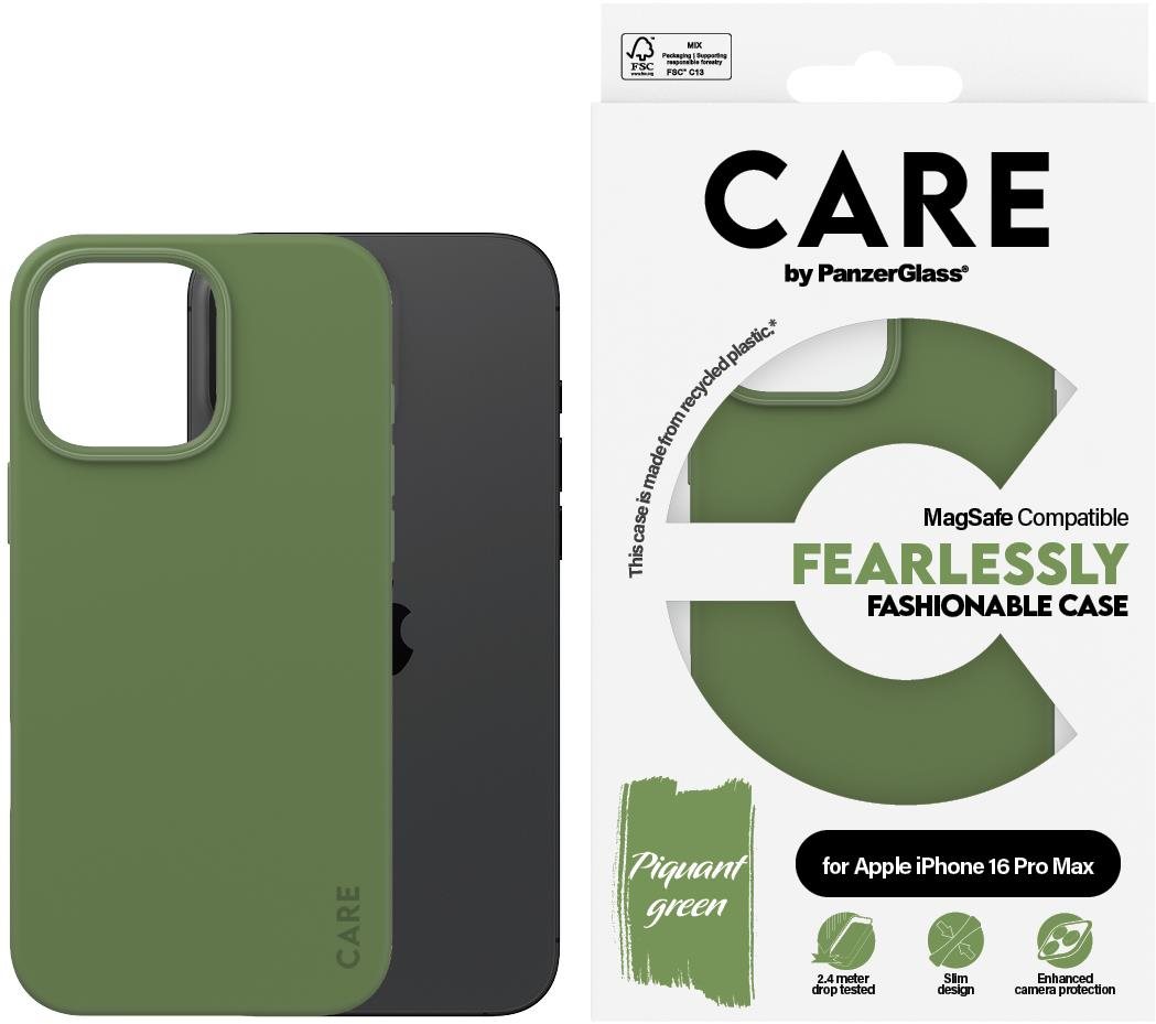 PanzerGlass CARE kryt Apple iPhone 16 Pro Max MagSafe Fearlessly zelený