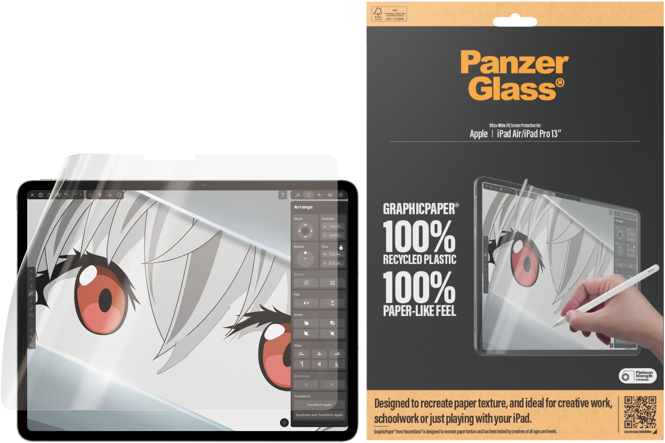 PanzerGlass GraphicPaper Apple iPad Air 13" M2 (2024)/iPad Pro 13" M4 (2024)