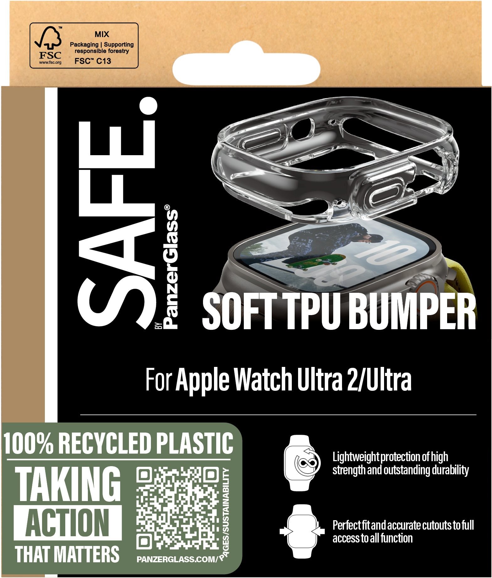 PanzerGlass SAFE Apple Watch Ultra 2/Ultra bumper číry rámček