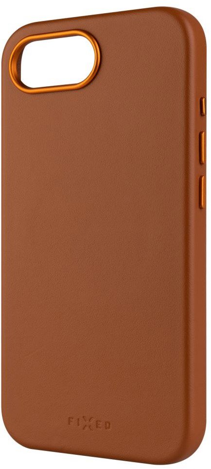 FIXED MagLeather s podporou MagSafe na Apple iPhone 16e 5G hnedý