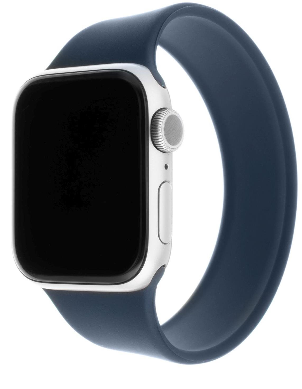 FIXED Elastic Silicone Strap pre Apple Watch 42/44/45/Ultra 49mm veľkosť XL modrý