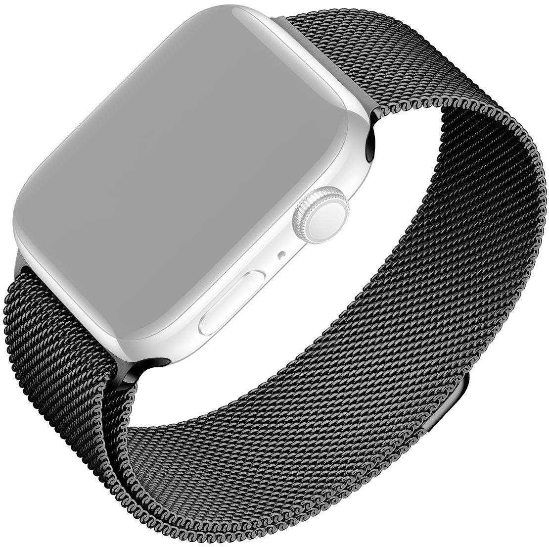 FIXED Mesh Strap pre Apple Watch 42/44/45/Ultra 49mm čierny