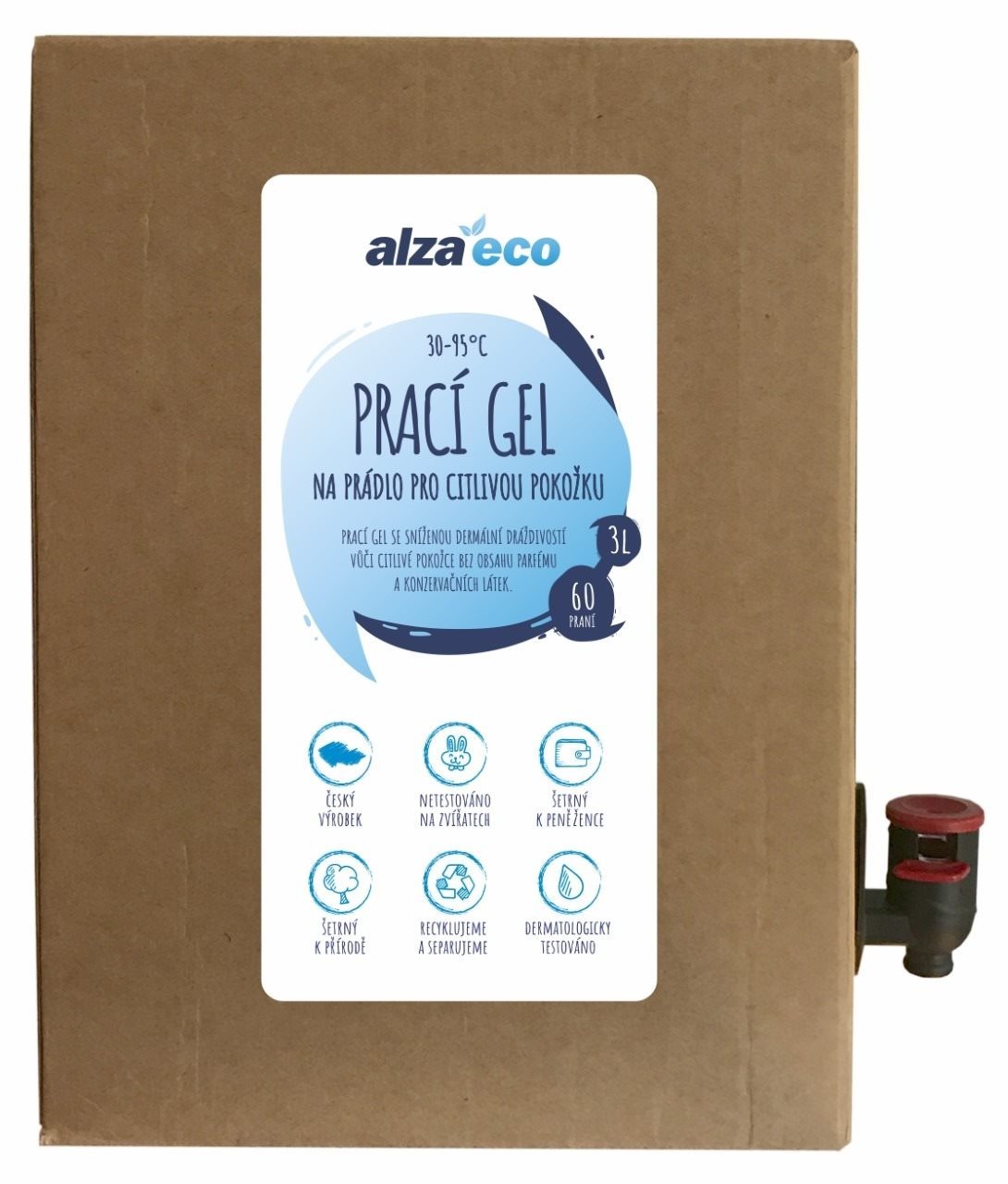 Alza Eco Na citlivú pokožku, 3 l (60 praní)