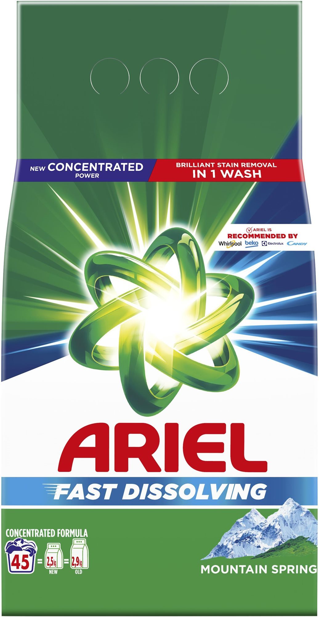 ARIEL Mountain Spring 2,47 kg (45 praní)