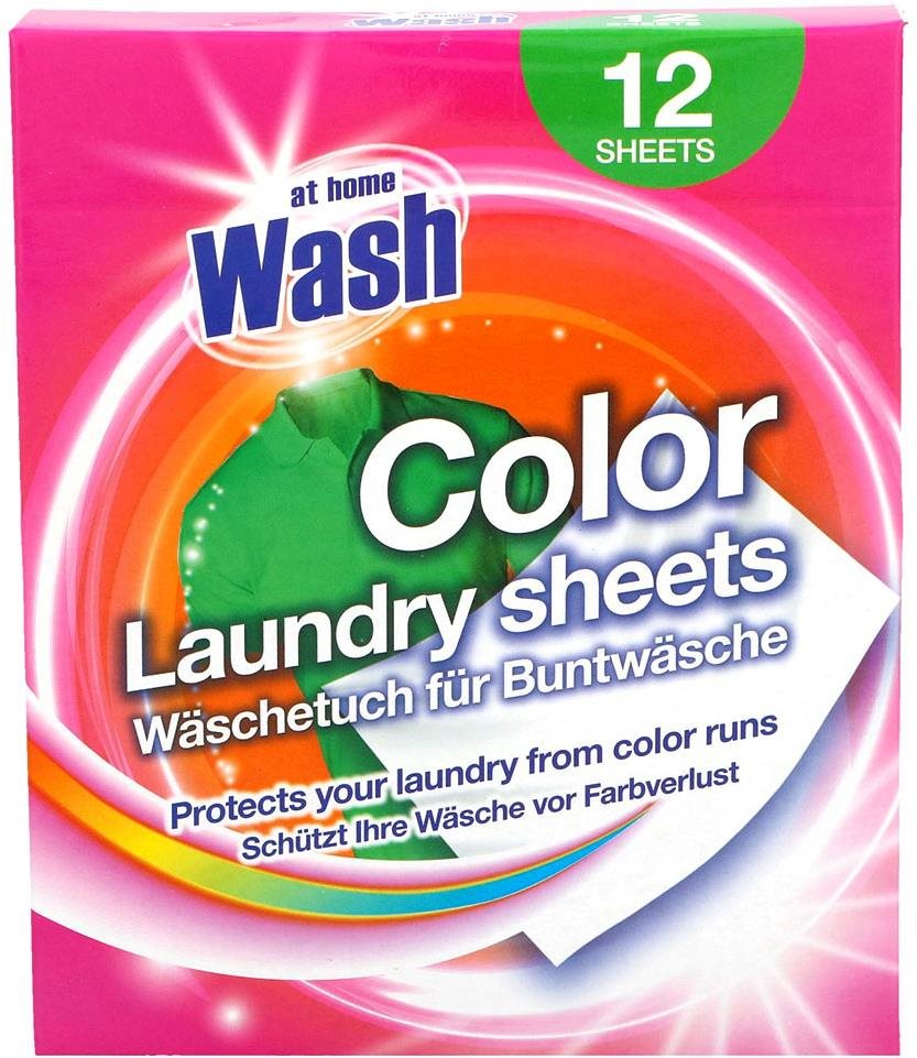 AT HOME WASH obrúsky do práčky Color 12 ks