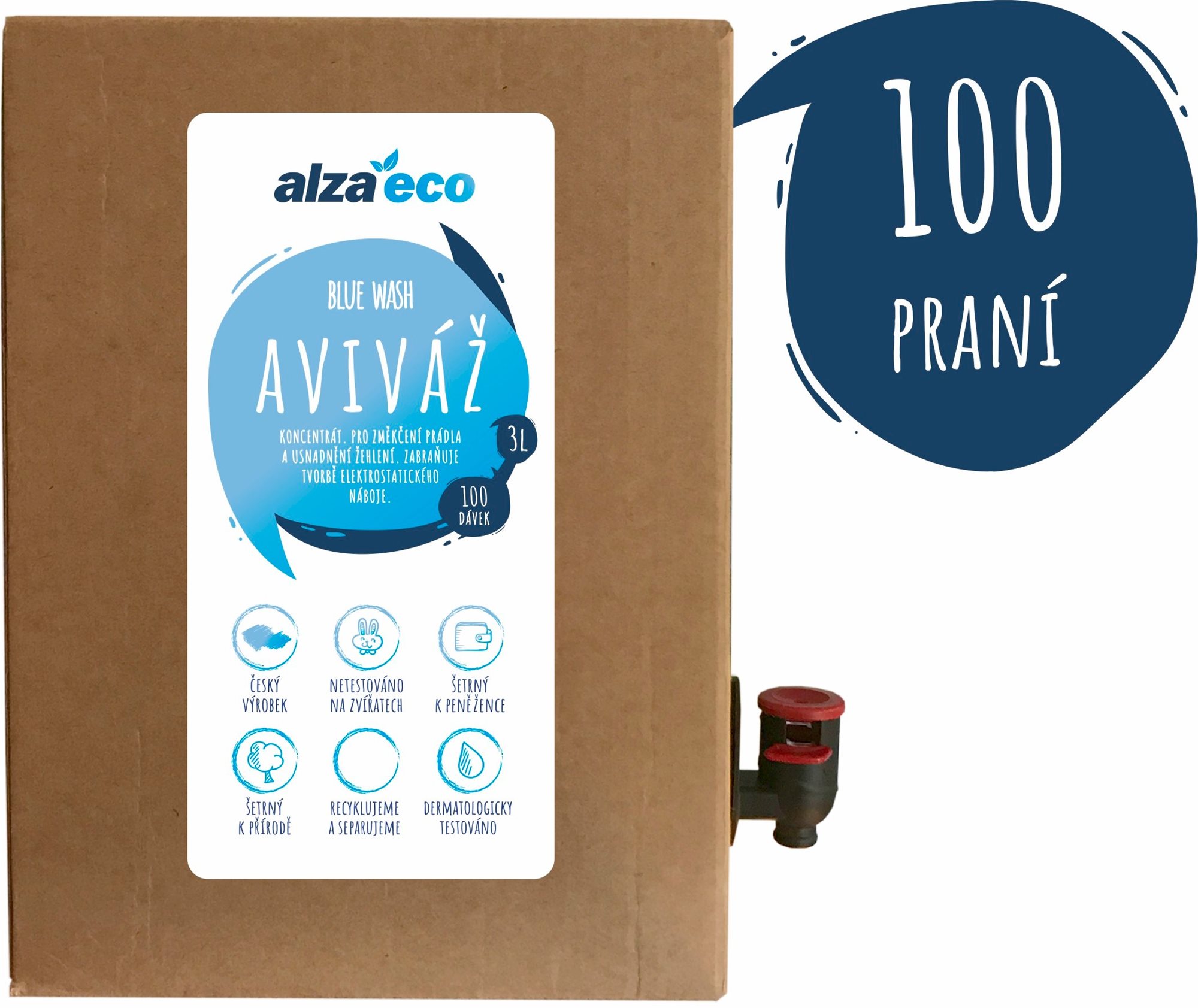 AlzaEco Aviváž Blue Wash 3 l (100 praní)