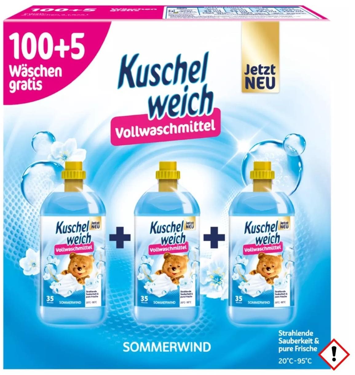 KUSCHELWEICH Sommerwind Universal 3× 1,925 l (105 praní)