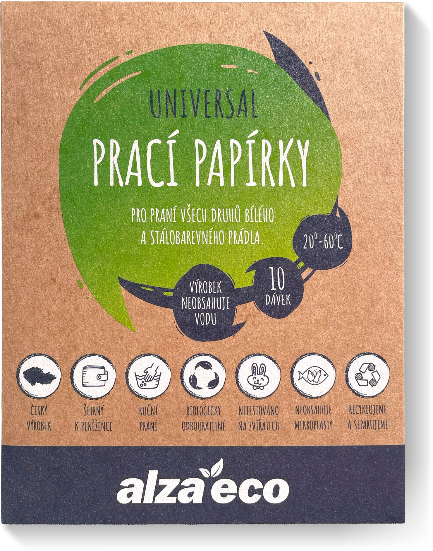 AlzaEco pracie papieriky Universal (10 praní)