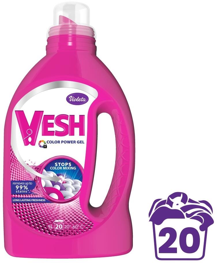 VIOLETA Vesh prací gél na farebnú bielizeň 1 l