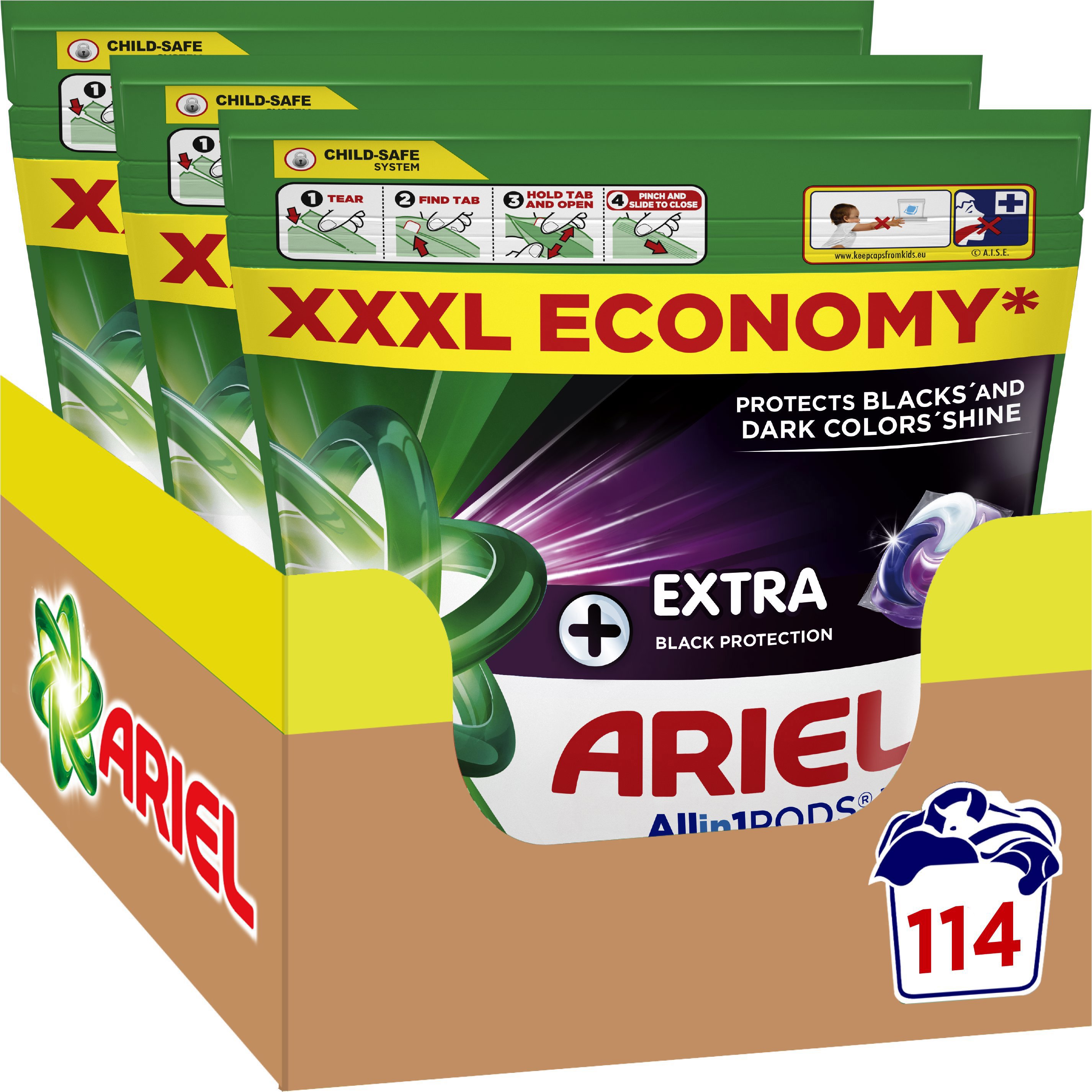 ARIEL Black All in 1 + 114 ks