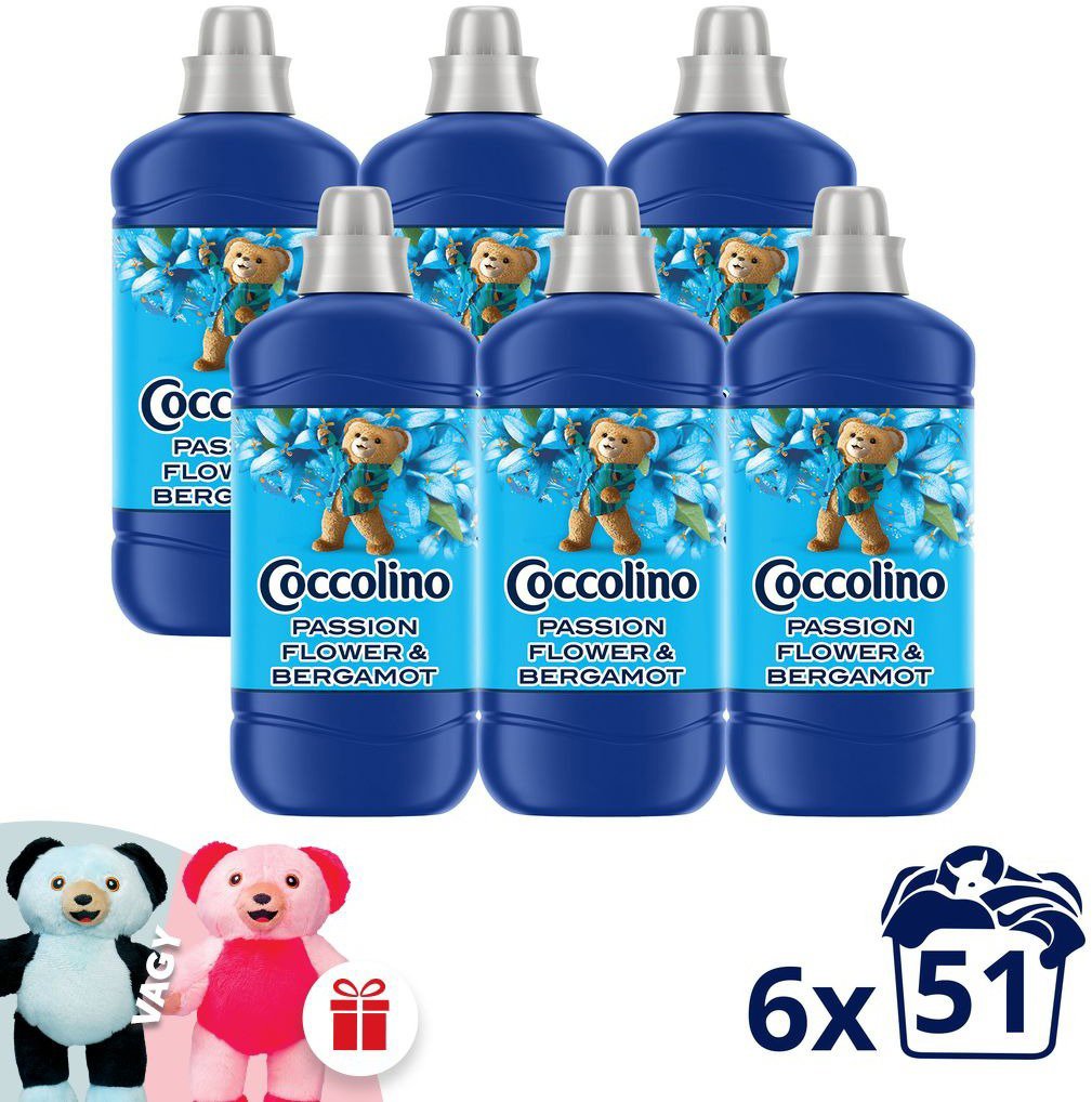 COCCOLINO Passion Flower & Bergamot 6× 1,275 l