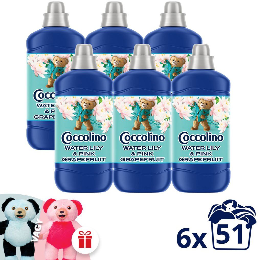 COCCOLINO Water Lily & Pink Grapefruit 6× 1,275 l