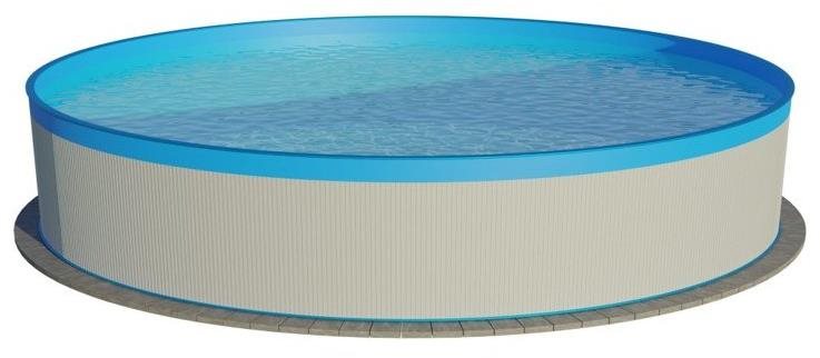 CF GROUP Bazén s konštrukciou classic white/blue 3,5 × 0,9 m