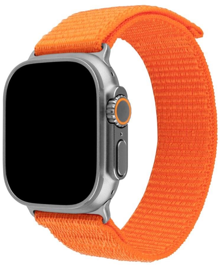 FIXED Nylon Sporty Strap na Apple Watch Ultra 49 mm oranžový