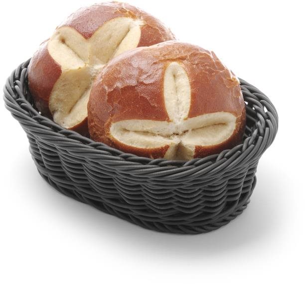 HENDI košík na pečivo oválny čierny 426777