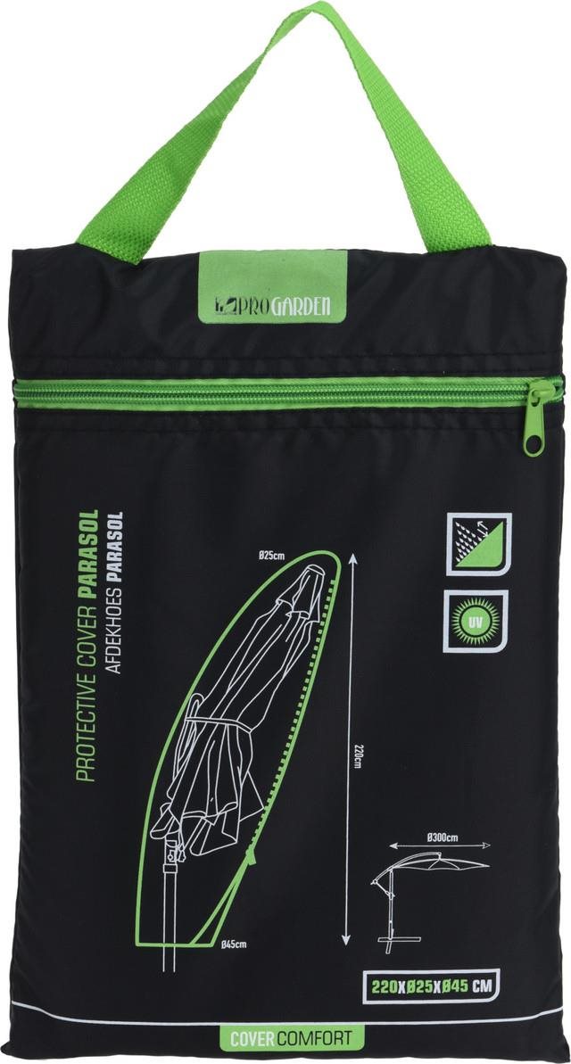 ProGarden obal na slnečník 220 × 25 × 45 cm, čierny