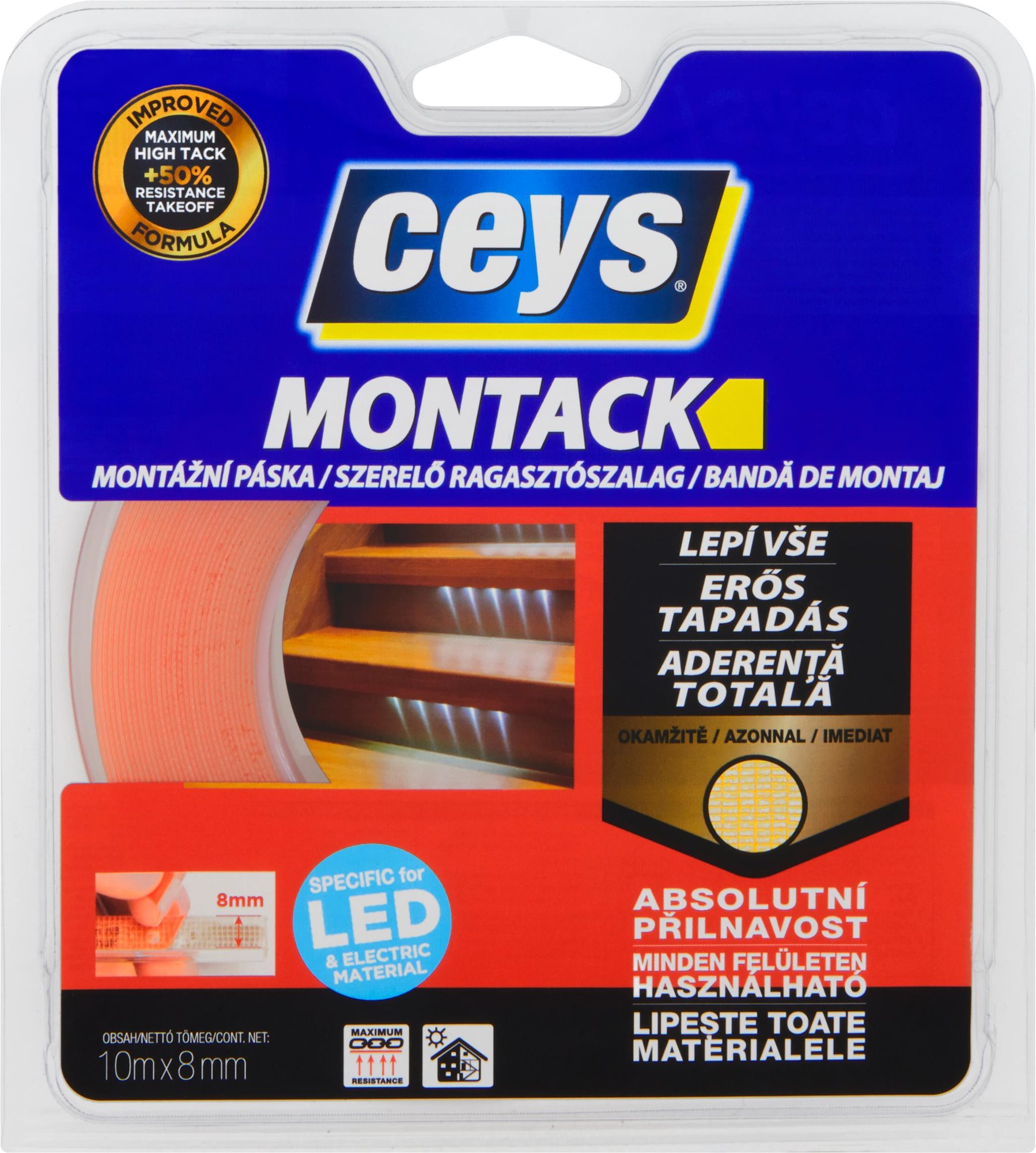 CEYS MONTACK pro LED 10 m × 8 mm