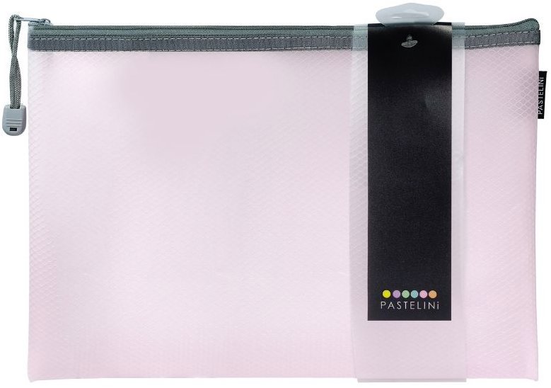 KARTON P+P Pastelini obálka so zipsom sieťovaná A4 ružová