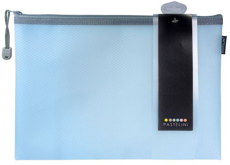 KARTON P+P Pastelini obálka so zipsom sieťovaná A4 modrá