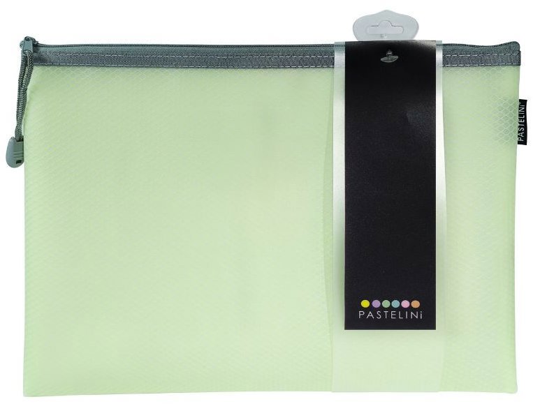 KARTON P+P Pastelini obálka so zipsom sieťovaná A4 zelená