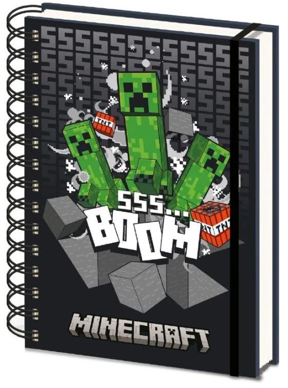 Minecraft: Boom – zápisník A5 s krúžkovou väzbou