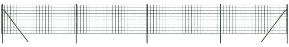 SHUMEE Drôtené pletivo 1 × 10 m pozinkovaná zelená oceľ