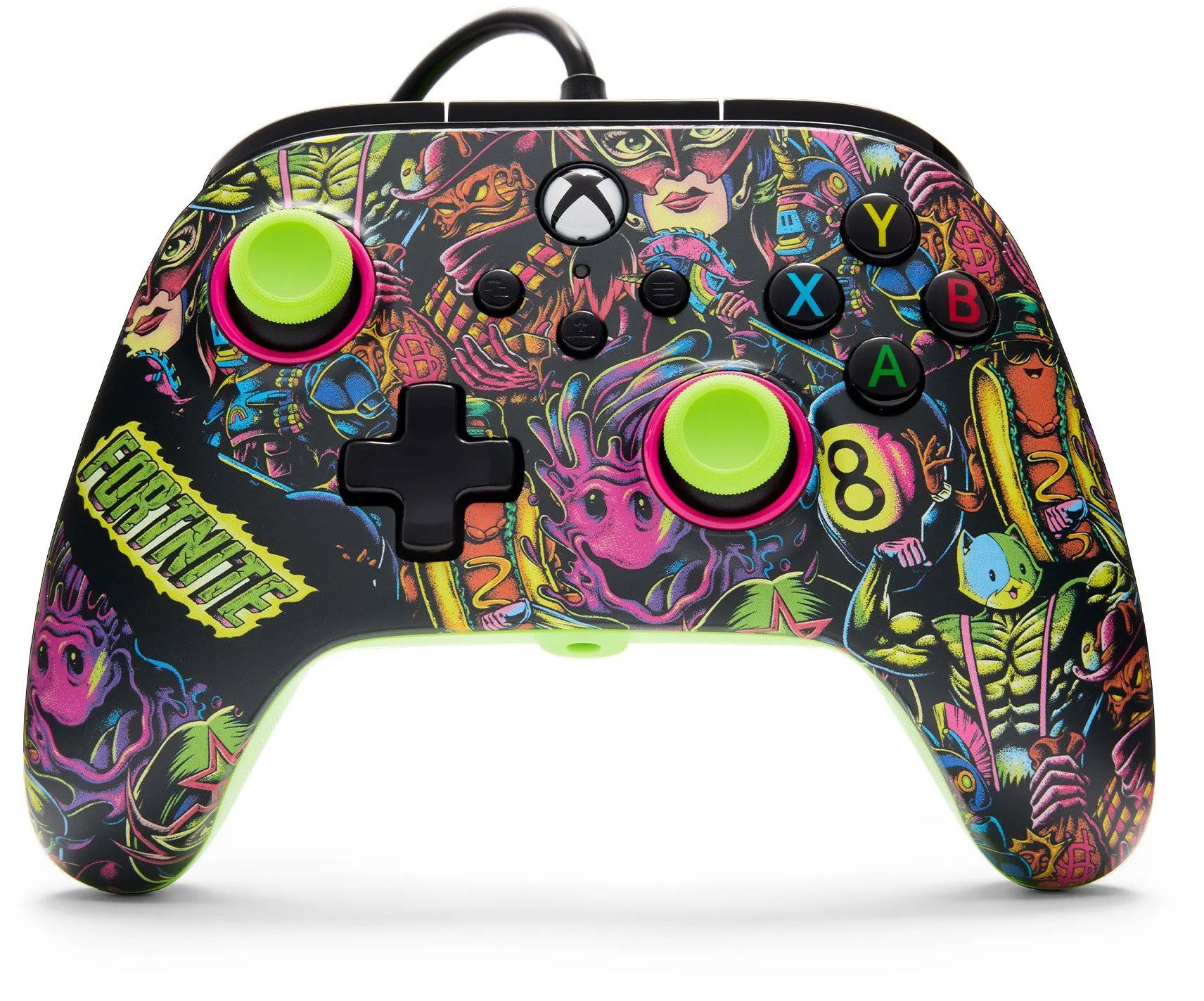PowerA Advantage Wired Controller na Xbox Series X|S – Fortnite Glow