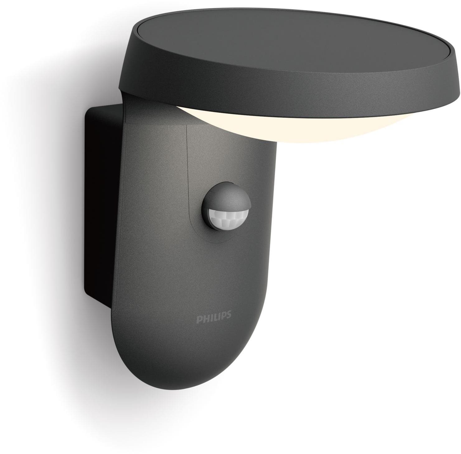 Philips Tyla IR vonkajšie stĺpikové LED svietidlo so senzorom 9 W 820 lm 40 cm antracit