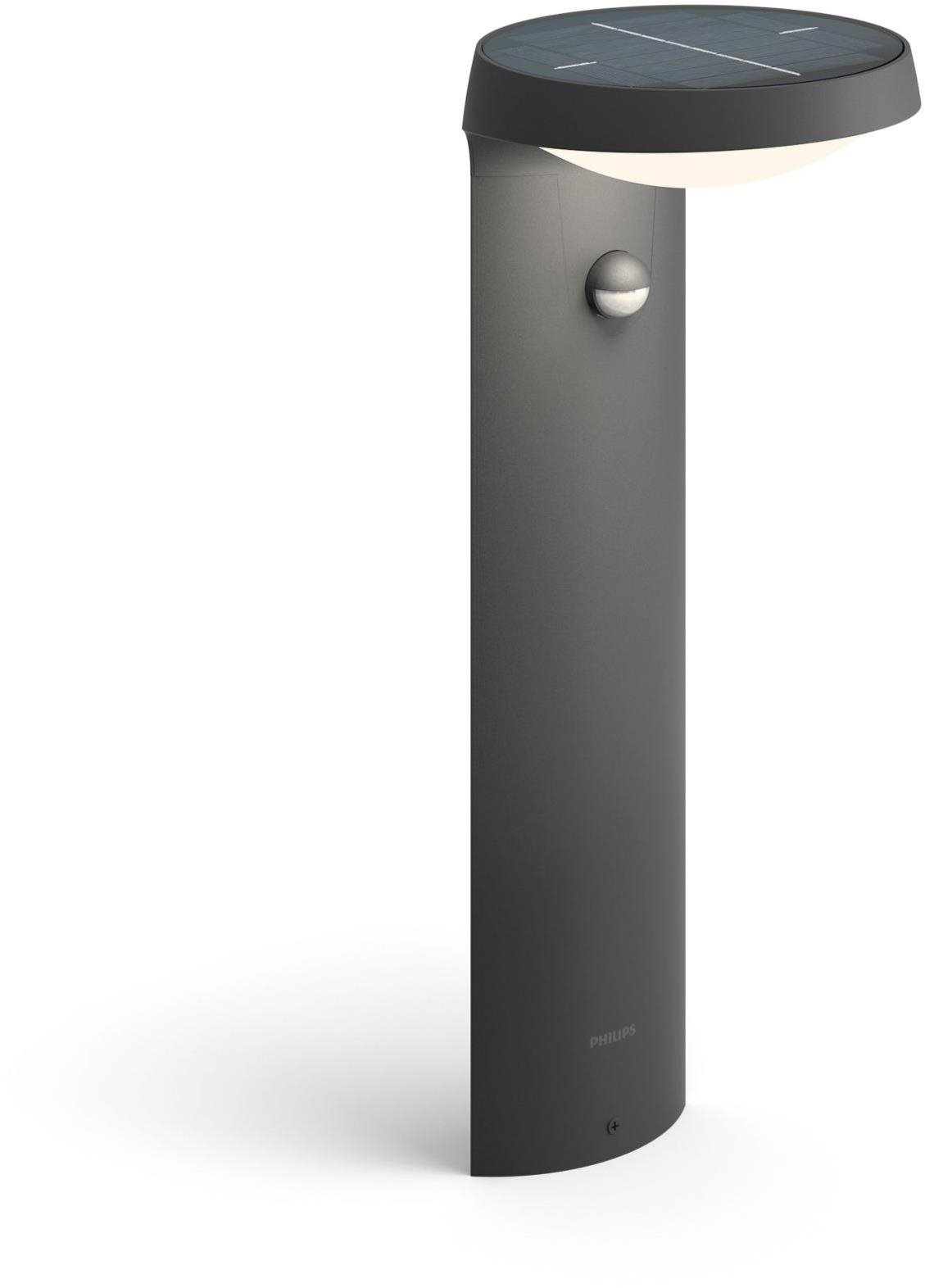 Philips Tyla IR solárny vonkajší LED stĺpik so senzorom 1,2 W 40 cm antracit
