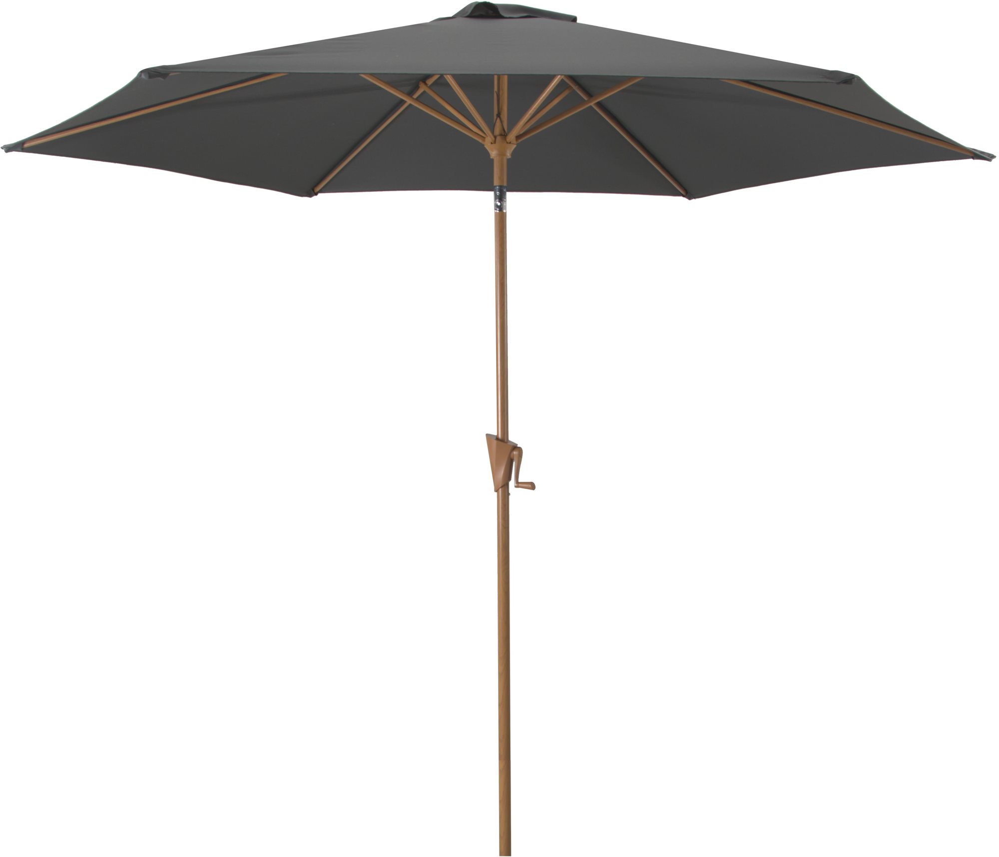 ROJAPLAST Slnečník naklápací WOOD, sivý, 3 m