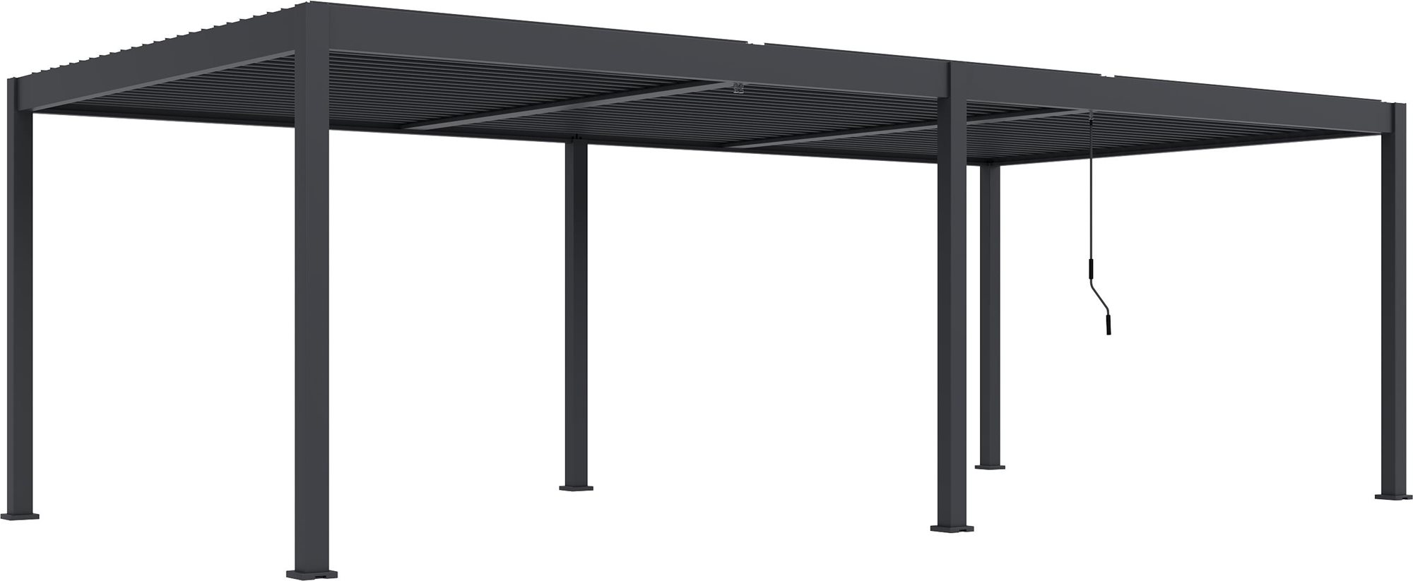 ROJAPLAST Pergola bioklimatická INTRO DUO 8 × 4 m, hliník
