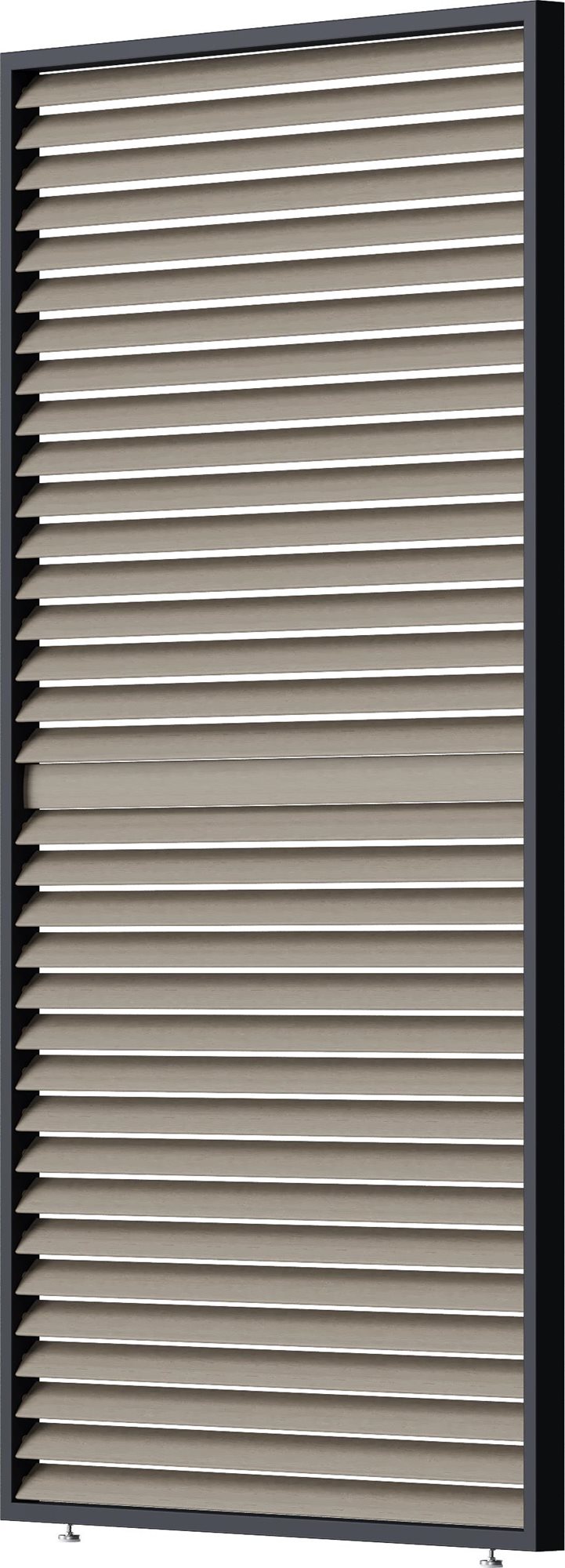 ROJAPLAST Zástena – pergola bioklimatický panel, horizontálny, sklápacie lamely 1,3 m, antracit