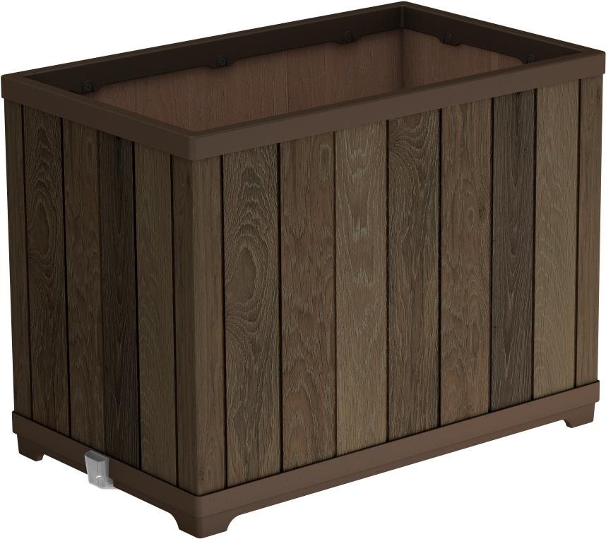 KETER Kvetináč DECO RECTANGLE, tall walnut