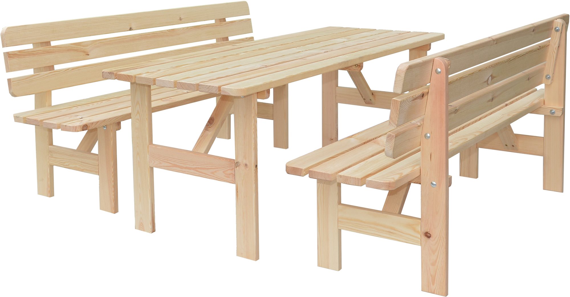 ROJAPLAST Set záhradného nábytku VIKING 1 stôl + 2 lavice 150 cm
