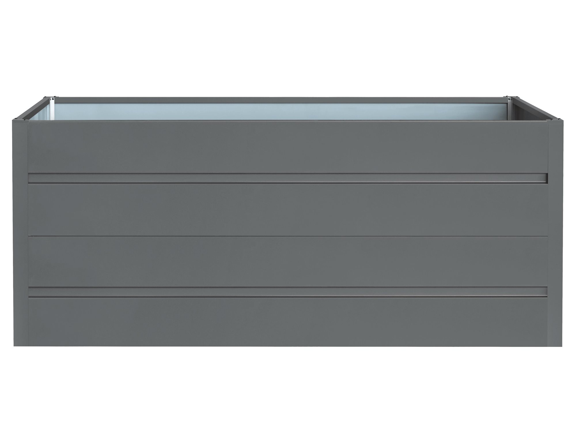 ROJAPLAST – Záhon vyvýšený Premium, plech, antracit 180 × 90 × 76 cm